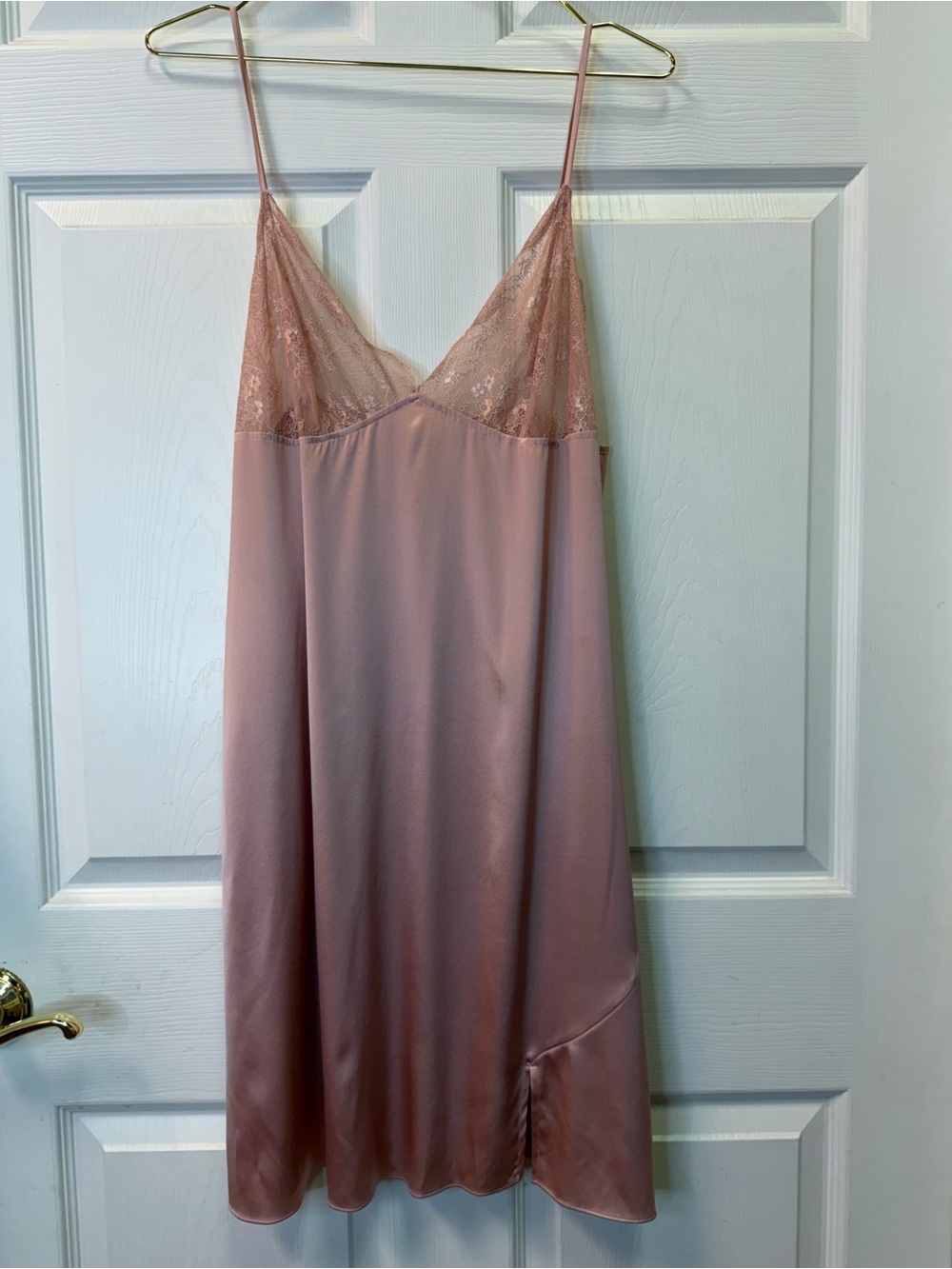 Silk Women's Lace-Trim Slip - Blush Pink